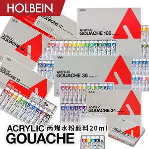 Aucun Holbein – peinture acrylique, ensemble de 12 couleurs, vert Rebecca, co-marque, 20Ml, couleur Macaron, Gouache acrylique pour Textile, pierre, fournitures d'art