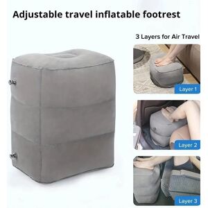 Aucun Coussin d'assistant de pied gonflable pour le voyage, portable, réglable, trois couches, recommandé, tabouret pour assistance de pied, oreiller de coussin de jambe, 1 pièce