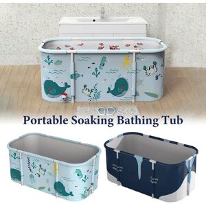 Aucun Grande Baignoire Pliante Portable pour Adulte, Bain Épais, Baril de Douche, Piscine pour Bébé,