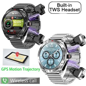 GEJIAN 2024 TWS 2-en-1 Bluetooth écouteurs hommes montre intelligente Bluetooth appel GPS trajet de mouvement HIFI 9D qualité sonore femmes Smartwatch