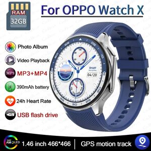 ChiBear OPPO montre X AMOLED 32GB Smartwatch étanche hommes montre intelligente Bluetooth appel connecter casque TWS musique 3D UI Mode vidéo 2024