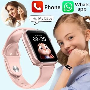 Montre connectée 4G pour enfants, smartwatch étanche, avec appels Bluetooth, GPS, SOS, carte de localisation, pour enfants