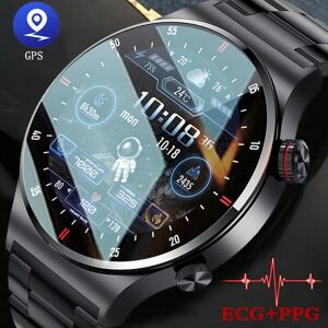 ChiBear GPS ECG + PPG Bluetooth appel Smartwatch Bracelet de sport étanche montre intelligente pour hommes