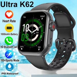 BOALZETD 2025 nouvelle batterie 1000mAh AMOLED montre intelligente Ultra K62 hommes femmes fréquence cardiaque 100 + Sport HD Bluetooth appel IP67 étanche SmartWatch
