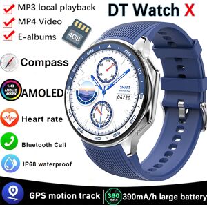 GUHUAVMI DT montre X montre intelligente hommes 466*466 AMOLED HD écran 32gB mémoire 3D Surround Vision montre BT appel IP68 étanche Smartwatch homme