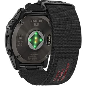 Aucun Bracelet de montre tressé en Nylon, 22 26mm, facile à installer, pour Garmin Fenix 7X 7 Pro Solar/6X 6 saphir/5 5X Plus/3 3HR/Tactix Smartwatche