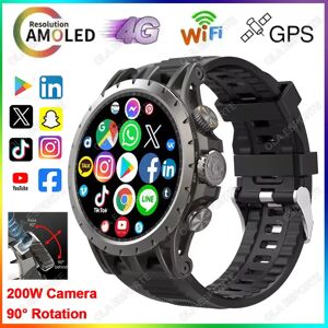 Ola Esporte Q85 Android montre intelligente hommes GPS 16G/32G 90 ° Caméra rotative 4G carte SIM Google Play WIFI sans fil accès Internet rapide Smartwatch