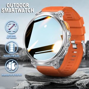 LIGE K66 montre intelligente hommes lampe de poche Bluetooth appel 1.85 pouces 128 mo de mémoire 730 mAh grande batterie lumière LED Sport de plein air Smartwatch