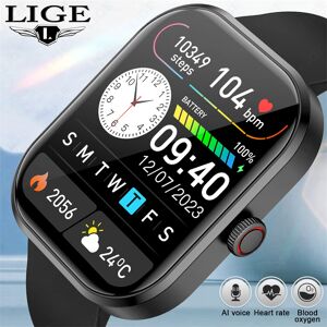 LIGE 2025 montre intelligente hommes plein écran tactile Bluetooth appel étanche montres Sport Fitness Tracker Smartwatch dame Reloj Mujer