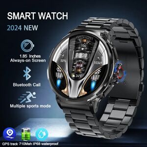ChiBear Nouvel écran HD 1.85 pour Samsung Galaxy Watch 6, montre connectée avec appels Bluetooth, moniteur de santé 710mAh, Modes de sport pour hommes
