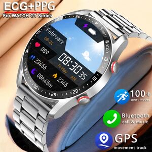ChiBear 2025 nouveau sport de plein air montre intelligente hommes GT série 1.53 pouces AMOLED écran montre de sport ECG + PPG santé Smartwatch homme pour Huawei