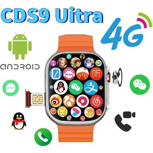 oein 4G Smartwatch CDS9 caméra de traction rotative GPS WIFI traqueur de fréquence cardiaque 256GB stockage télécharger app montre de sport