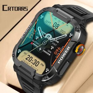 CRTORRS Montre intelligente militaire hommes GPS Tracker Bluetooth appel Fitness étanche Sport Smartwatch