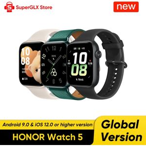 Nagicylotus HONOR Watch 5 Smartwatch GPS moniteur d'oxygène sanguin 1.85 "AMOLED affichage 480mAh batterie 15 jours d'autonomie 5 ATM montre Bluetooth