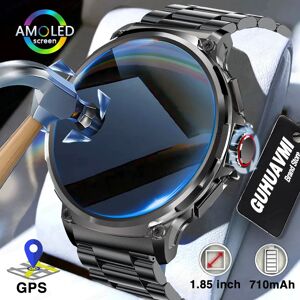 KAVSUMI Nouveau 710 Mah grande batterie 1.85 pouces Ultra HD affichage hommes smartwatch GPS Sport piste HD Bluetooth appel pour Huawei Xiaomi montre intelligente