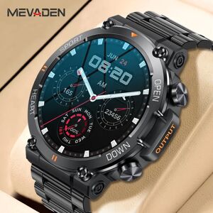 MEVADEN-Montre intelligente HD pour homme, appel Bluetooth, tracker de fitness sportif, moniteur cardiaque, Android IOS MD56, 1.39 ", 400mAh