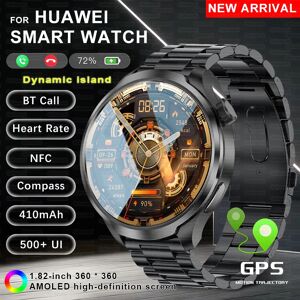 GUHUAVMI 2025 nouveau GPS sport NFC mode Smartwatch hommes 1.85 "AMOLED écran fréquence cardiaque pression artérielle santé montre intelligente pour Huawei IOS