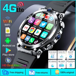 DKBW 4G LTE Smartwatch 2025 Android os GPS vidéo voix Wi-Fi appel Message HD double caméra 4G carte Sim WIFI montre intelligente pour hommes 2025