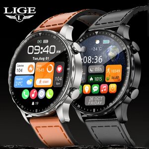 LIGE 2025 pour hommes montre intelligente Bluetooth appel étanche montres surveillance de la santé Sports de plein air Smartwatch Herren Reloj Hombre