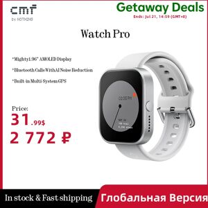Smartwatch CMF by Nothing Watch Pro, 1.96 "AMOLED, Bluetooth 5.3, Appels BT avec AI, Réduction du bruit, GPS, Version globale