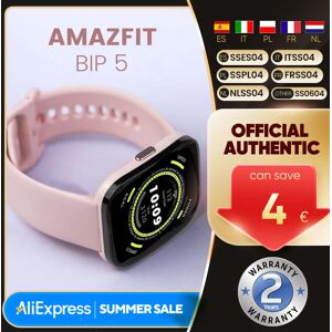 Amazfit Bip 5 Smartwatch BT 5.0 1.91 ''écran tactile LCD 10 jours d'autonomie de la batterie plus de 120 Modes sportifs appel Bluetooth télécharger applications GPS