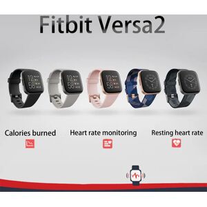 DIXSG Fitbit Versa 2 Smartwatch santé et fitness avec fréquence cardiaque, musique, Alexa intégré, suivi