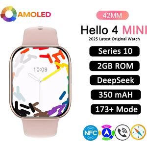 ZUIDID 2025 Hello Watch 4 Mini femmes SmartWatch 42MM 2GB série 10 boussole profonde GPS NFC GPT Musicstock montre de Sport pour Android IOS