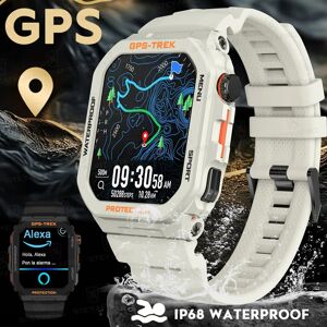 STEYAFRO Nouvelle montre intelligente construite GPS Alexa Bluetooth appel fréquence cardiaque Sport Fitness étanche CASIO Style Smartwatch pour Android iOS