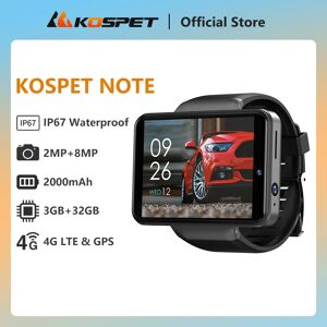kospet KOéventuelles ET-Montre connectée 4G Android pour hommes et femmes, appareil photo pour touristes, 3 Go + 32 Go, fitness, montres électroniques, GPS EpiCard, Ultra Smartwatch, 2024