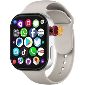 YOCUBY Nouveau montre intelligente VP99 S10 4G Android carte SIM 2.13 ''AMOLED GPS WIFI caméra rotative appel vidéo Google Play fréquence cardiaque Smartwatch