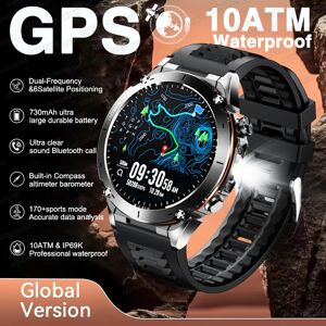 GUHUAVMI Nouveau t-rex 3 GPS montre intelligente 1.43 "AMOLED 10ATM étanche intégré double bande GNSS boussole militaire Sport Smartwatch hommes Bracelet