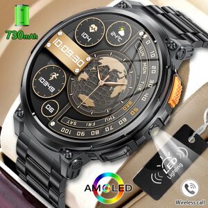 Nouveau 1.85 "montre pour hommes 730mAh grande batterie montre intelligente homme Bluetooth musique parlant montre Multi Sport étanche santé Smartwatch