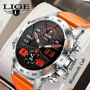 LIGE New1.39 "Bluetooth appel montre intelligente hommes Sport de plein air Fitness fréquence cardiaque surveillance de la santé Smartwatch pour téléphone Android IOS