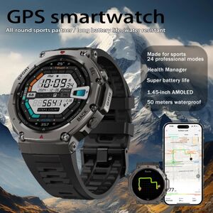 KULANNDER T rex 3 GPS montre intelligente 5 ATM étanche intégré double bande GNSS boussole militaire Sport Smartwatch hommes 2025 nouveau pour mi