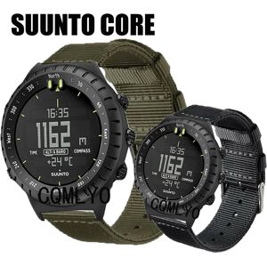COMLYO Bracelet pour Suunto Core Strap Smartwatch Band Nylon Canva Ceinture de sport