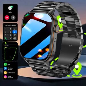 DAORKOW Nouveau sport GPS tracker AMOLED Smartwatch hommes boussole militaire Sports de plein air Bluetooth appel montre 2.01 pouces écran HD pour Huawei