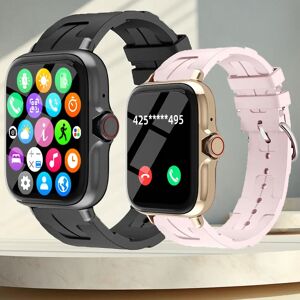 DESERTCAT Hommes femmes montre intelligente 1.83 ''étanche Fitness montre de Sport réponse appel sommeil Sport podomètre alertes d'information Smartwatch