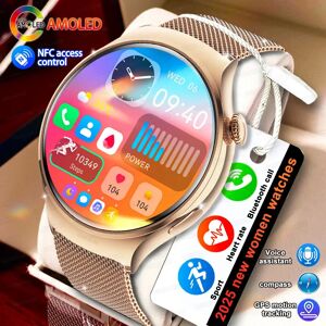 GUHUAVMI 2025 nouvelle dame mode montre intelligente femmes AMOLED HD écran GPS Sport fréquence cardiaque Bluetooth appel étanche en plein air Smartwatch femmes