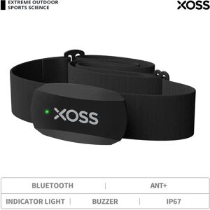 XOSS X2-Sangle de poitrine avec moniteur de fréquence cardiaque, capteur de fitness intelligent sans fil, Bluetooth ANT +, adapté au cyclisme, à la course, à la randonnée