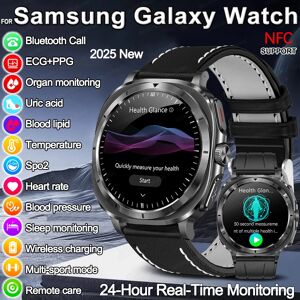 GUHUAVMI 2025 nouveau pour Samsung Galaxy montre 7 lipides sanguins acide uric pression artérielle analyse du corps montre intelligente ECG + PPG horloge Smartwatch hommes