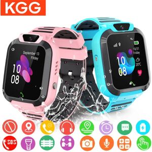 KGG Nouveaux enfants montre intelligente 2G SOS appel LBS Tracker localisation carte Sim enfant montre caméra Chat vocal IP67 étanche Smartwatch enfants