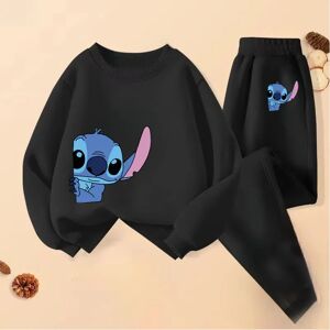 Disney – ensemble sweat-shirt pour garçons et filles, pull-over et pantalon taille haute imprimé,