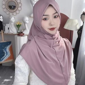 Aucun H124 Adultes haute qualité grande taille musulman hijab écharpe avec partie du menton foulard