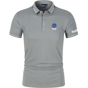 Aucun PADI-Polo à Manches Courtes pour Homme, Haut Respirant et Confortable, dehors de Plein Air, Loisirs,
