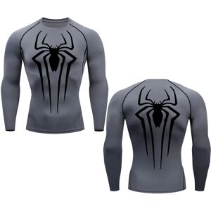 Aucun Chemise de Compression T-Shirt de course pour hommes à manches longues Protection solaire seconde peau haut de fitness séchage rapide entraînement musculation T-Shir