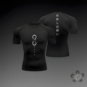 Aucun Hommes course Compression t-shirt à manches courtes Sport t-shirts Gym Fitness sweat mâle Jogging survêtement Homme athlétique chemise hauts
