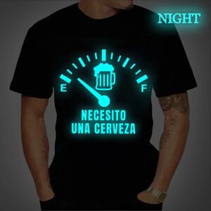 Aucun T-shirt de rue pour hommes Necesito Una Cerveza imprimé hauts lumineux t-shirts d'été T-shirt