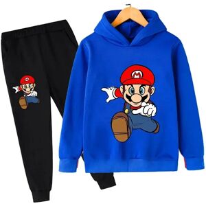 MINISO Enfant vêtements de sport à capuche pantalon costume bébé vêtements garçon 2 5 6 7 8 9 10 11 12 13 12 Y nouveau jeu Pokemon Super Marios enfant ensemble à capuche