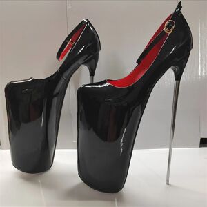 Aucun Pole Dance talons hauts 19/22/30cm plate-forme extrême femmes pompes talon en métal boucle de cheville taille 50 rose vert femme Wan talons de loisirs