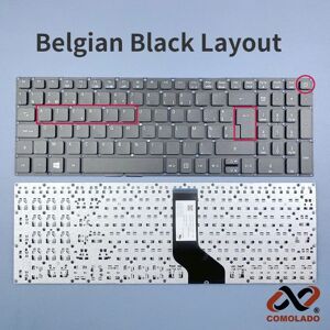 COMOLADO Belge engourdi ty Clavier Pour Acer Aspire 3 A315-21 A315-41 A315-31/32 A315-51 A315-53 Extensa